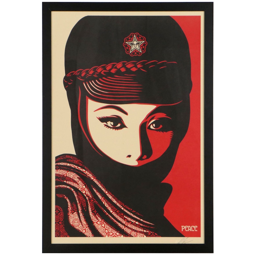 Shepard Fairey Offset Print "Mujer Fatale," 2021