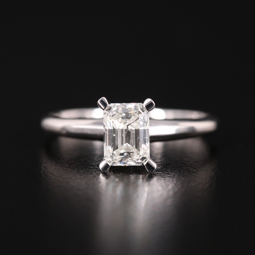 14K 0.84 CT Lab Grown Diamond Solitaire Ring