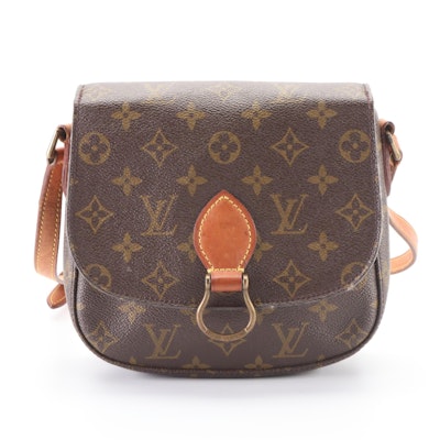 Louis Vuitton Saint Cloud MM Crossbody Bag in Monogram Canvas & Vachetta Leather