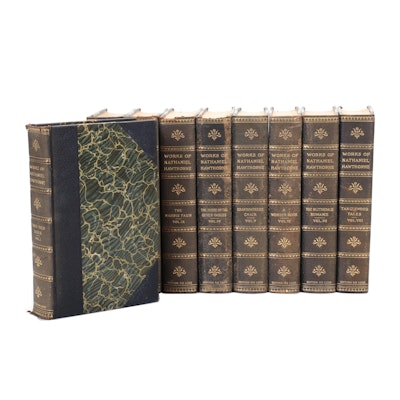 "The Works of Nathaniel Hawthorne" Limited Edition de Luxe Complete Set, 1900s