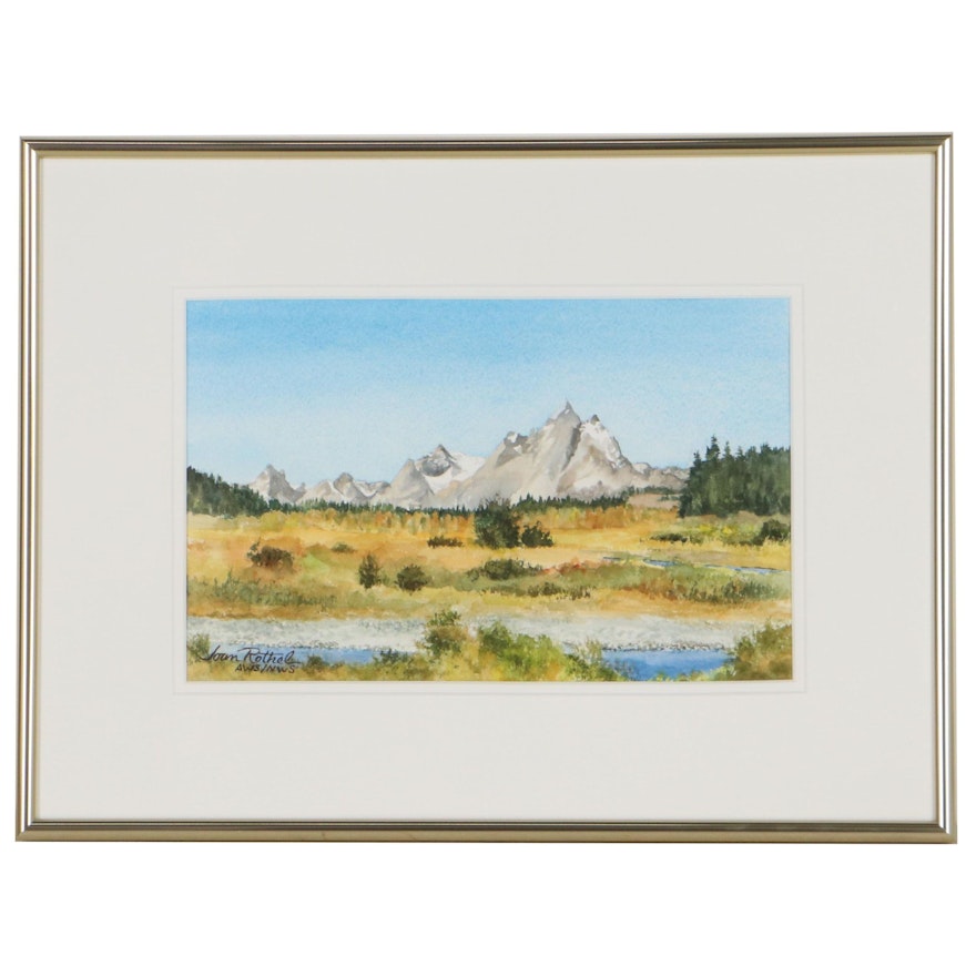 Joan Rothel Western Landscape Watercolor Painting