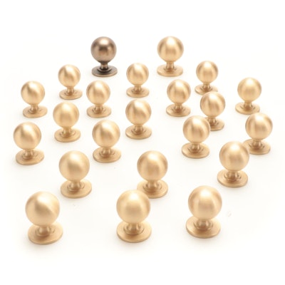 Contemporary Brass Cabinet Knobs