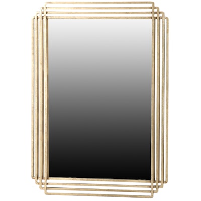 Decorative Vanity Mirror in Gold Leaf Finish