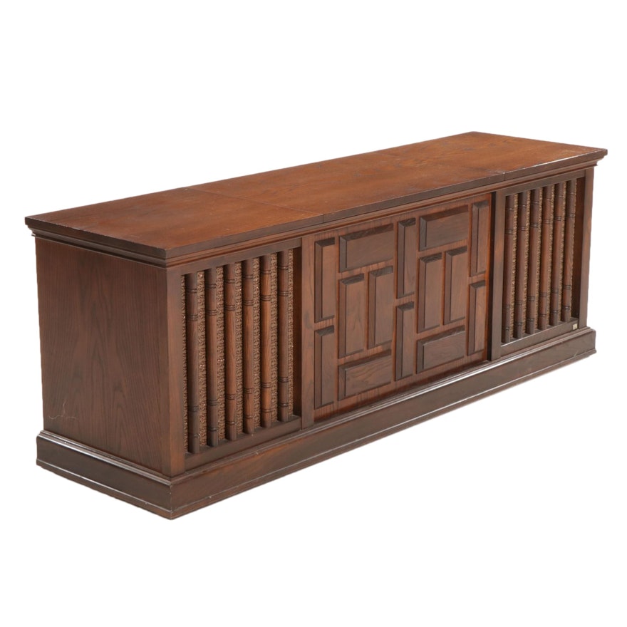 Packard Bell Spanish Baroque Style Stereo Console, Mid to Late 20th Century