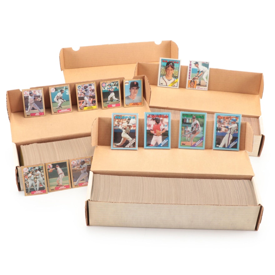 Topps Baseball Complete Sets With Ryan, Rose, Seaver and More, 1984–1988