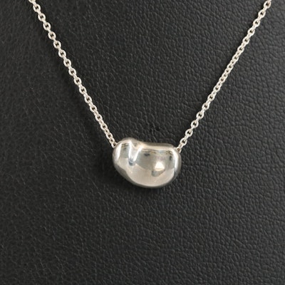Elsa Peretti for Tiffany & Co. "Bean" Sterling Necklace