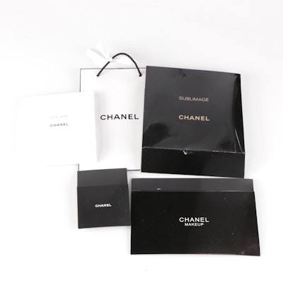 Chanel Boxes with Small Shopping Bag