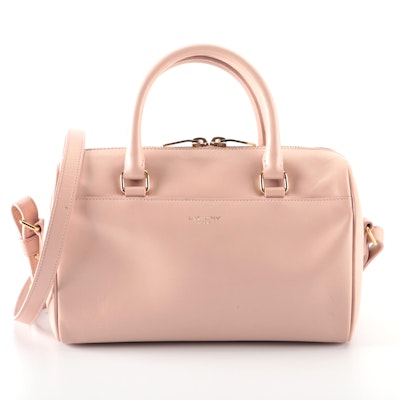Saint Laurent Classic Baby Convertible Duffle in Light Pink Calfskin Leather