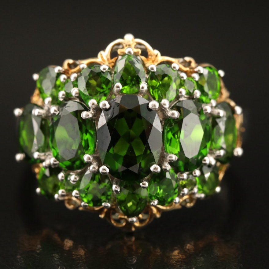 Sterling Diopside Ring