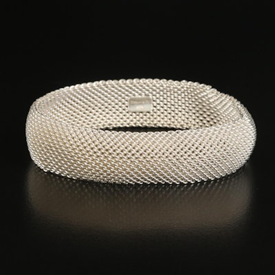 Tiffany & Co. "Somerset" Sterling Mesh Bracelet