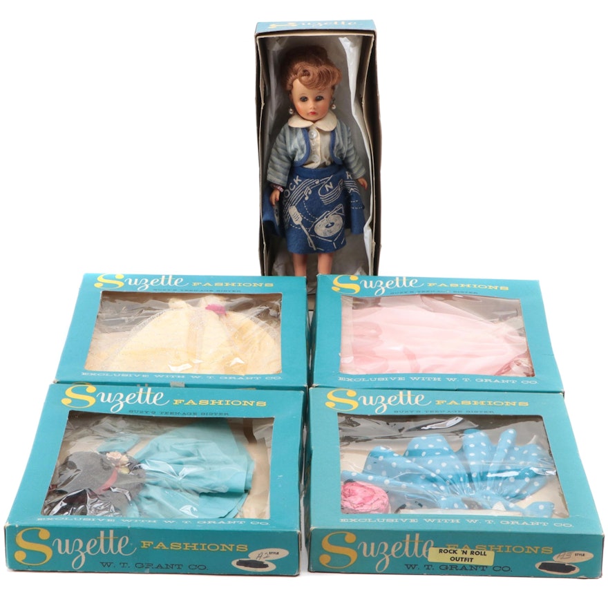 Uneeda  "Suzette" with  Tiny Teen Age Dream Doll Clothing and Accessories
