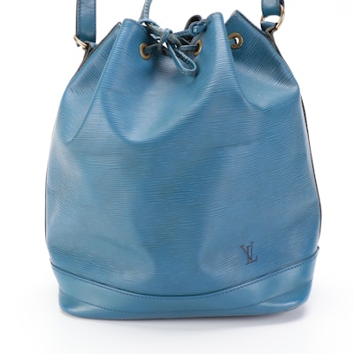 Louis Vuitton Noé in Toledo Blue Epi Leather and Smooth Leather