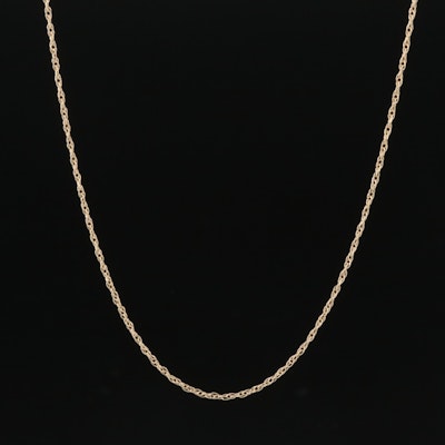 10K Double Cable Chain Necklace