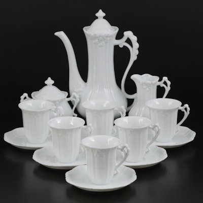 Maryland China White Porcelain Demitasse Coffee Set