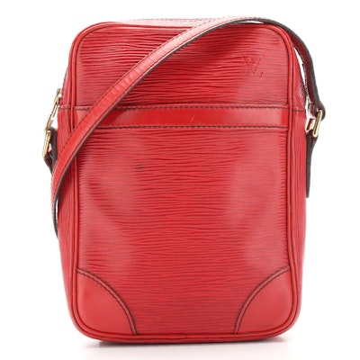 Louis Vuitton Danube Crossbody Bag in Castilian Red Epi Leather