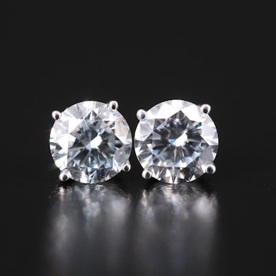 14K 1.49 CT Lab Grown Diamond Stud Earrings