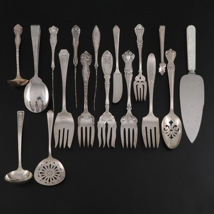 Gorham Bon Bon Spoon with American Silver Plate Serveware Collection