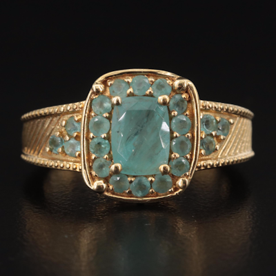 Sterling Aquamarine Ring