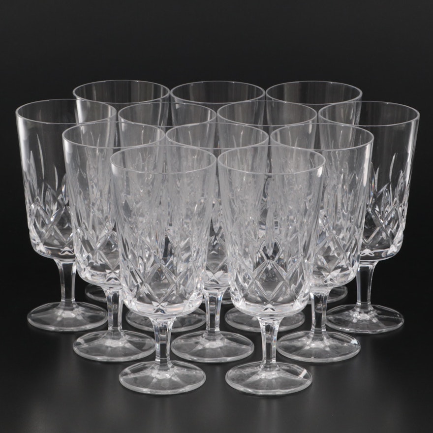 Gorham "King Edward" Crystal Iced Tea Glasses, 1982-1999