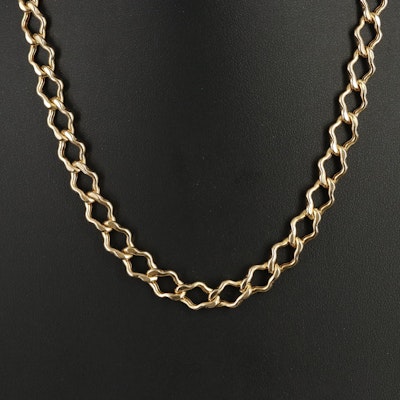 Italian 14K Fancy Link Necklace