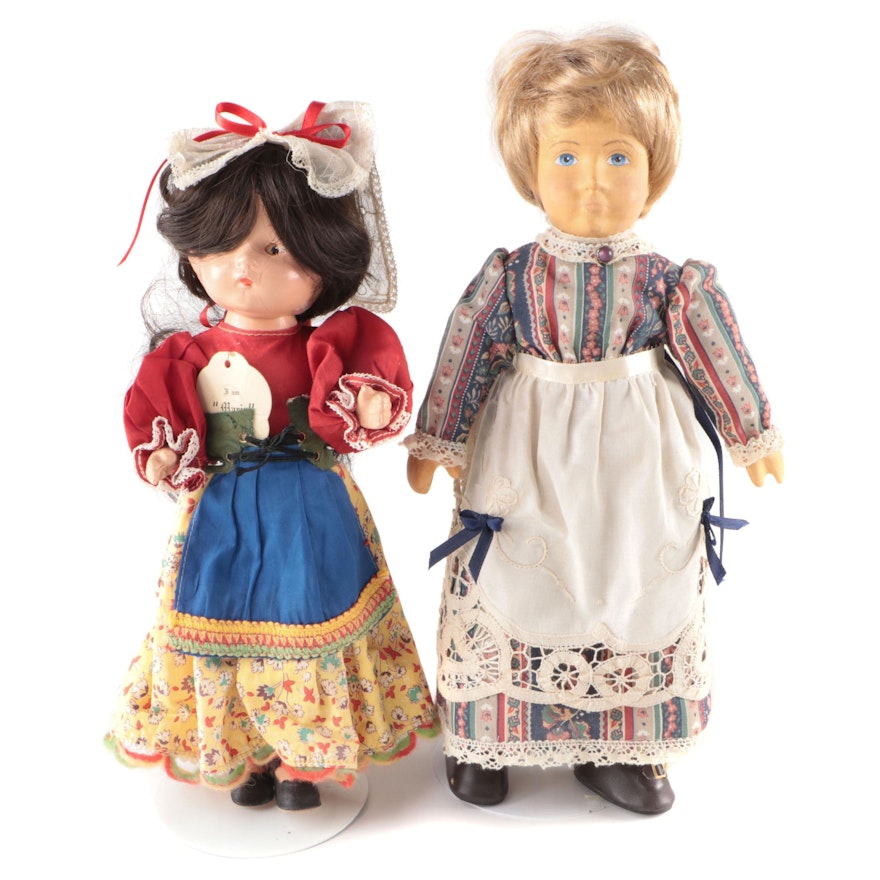 Sasha Style Plastic and Other Composition Doll, Mid to Late 20th Century
