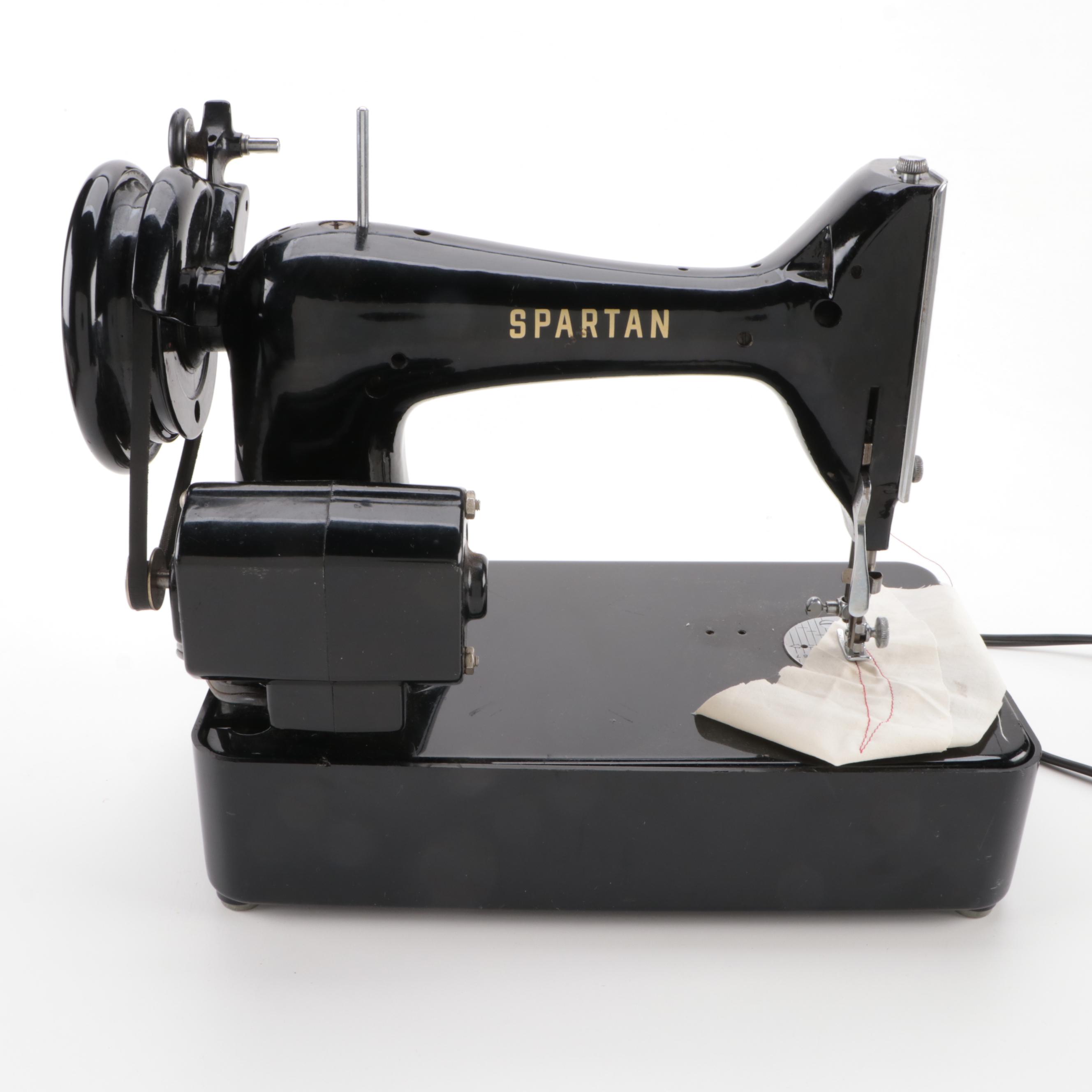 Singer "Spartan" Portable Sewing Machine EBTH
