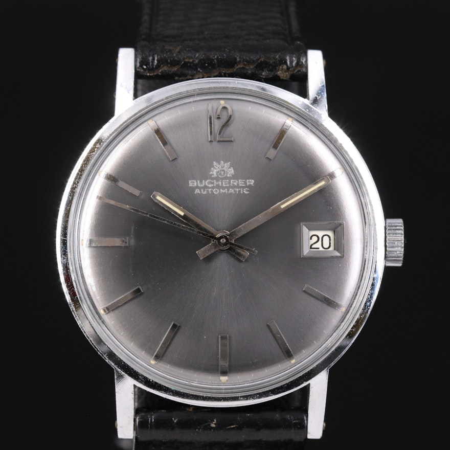 Swiss Bucherer Automatic with Date Wristwatch