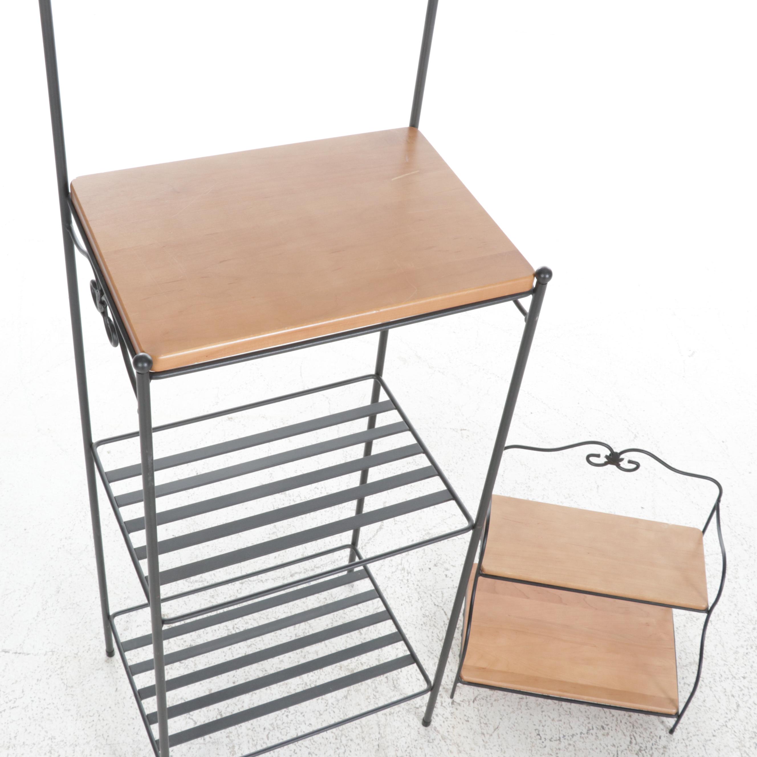 Longaberger Wood Craft Bakers Rack and Spice Rack EBTH