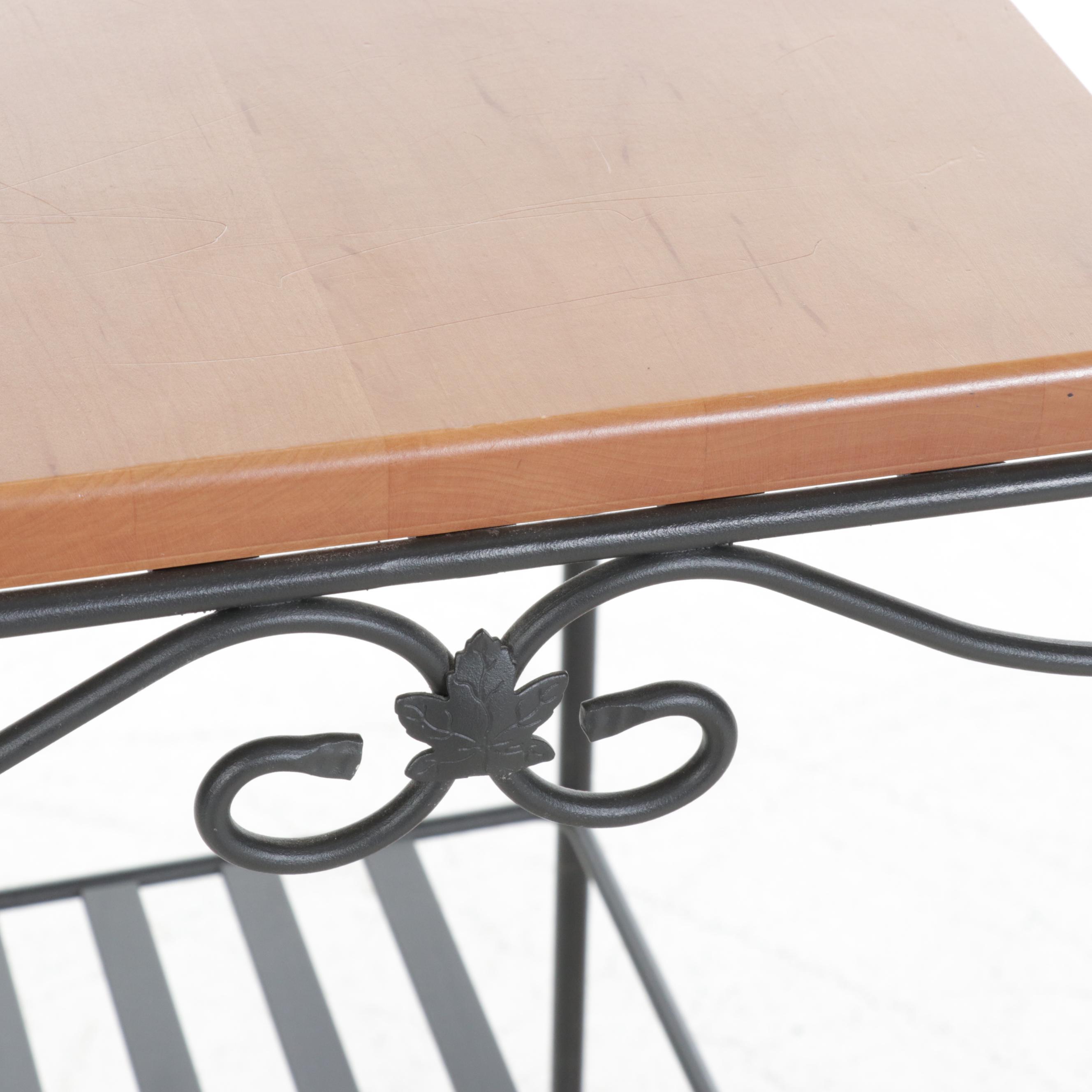 Longaberger Wood Craft Bakers Rack and Spice Rack EBTH