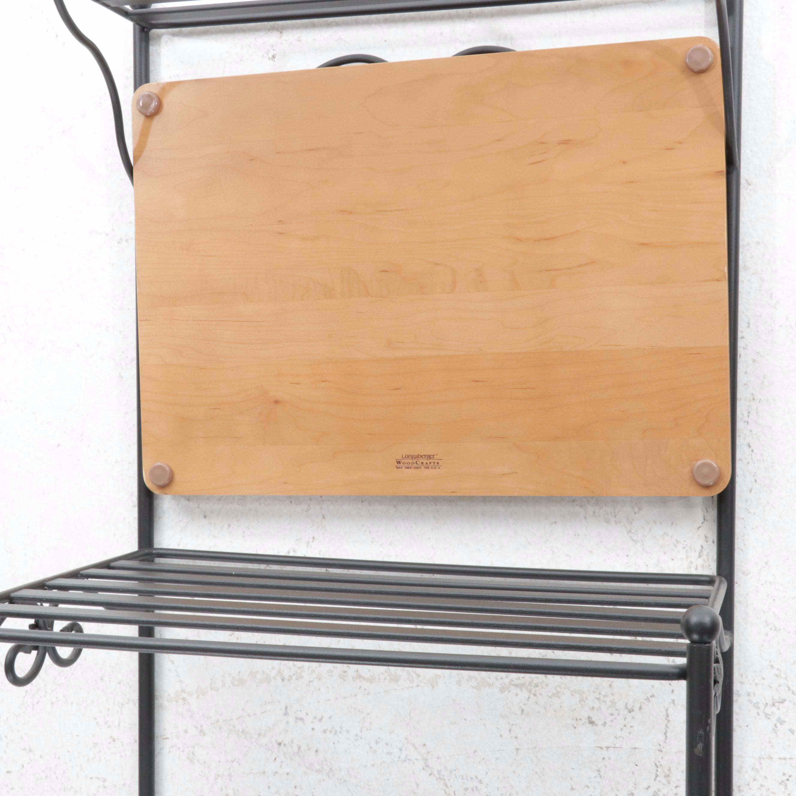 Longaberger Wood Craft Bakers Rack and Spice Rack EBTH