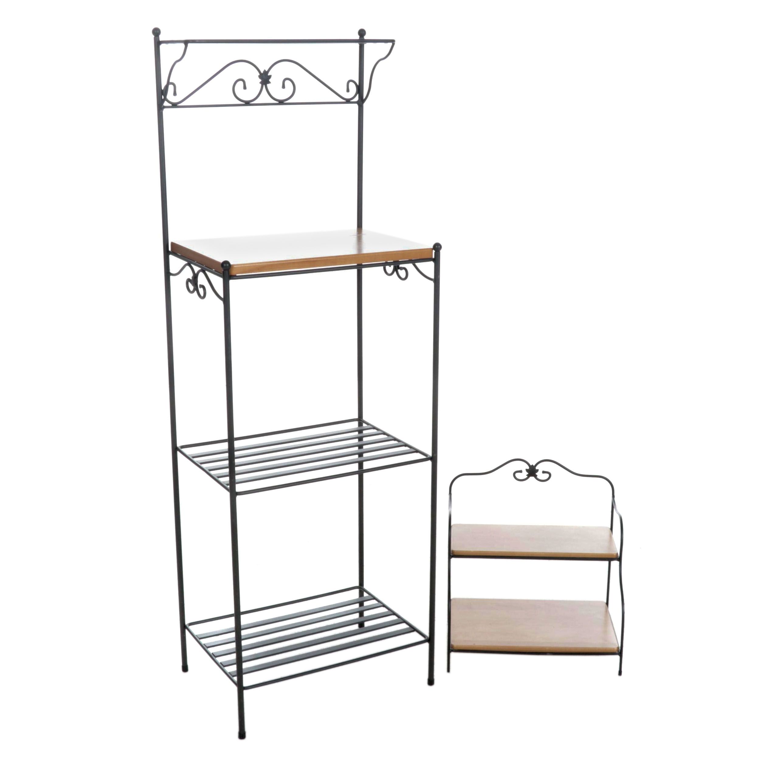 Longaberger Wood Craft Bakers Rack and Spice Rack EBTH