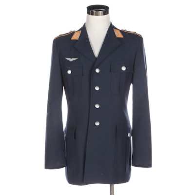 Post WWII Era German Luftwaffe Dress Blue Uniform Jacket