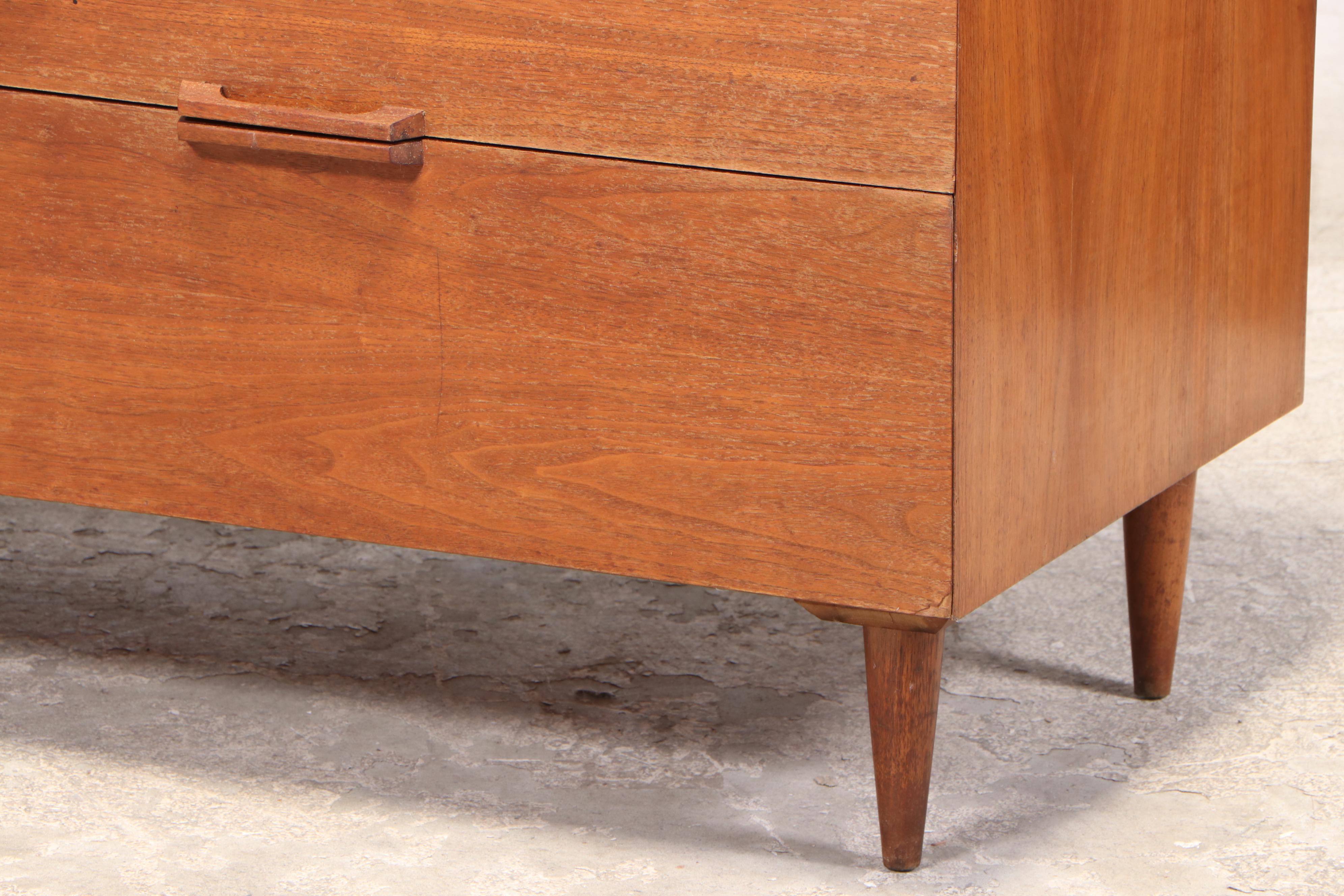 Ramseur Furniture Co. Mid Century Modern Walnut SixDrawer Chest EBTH