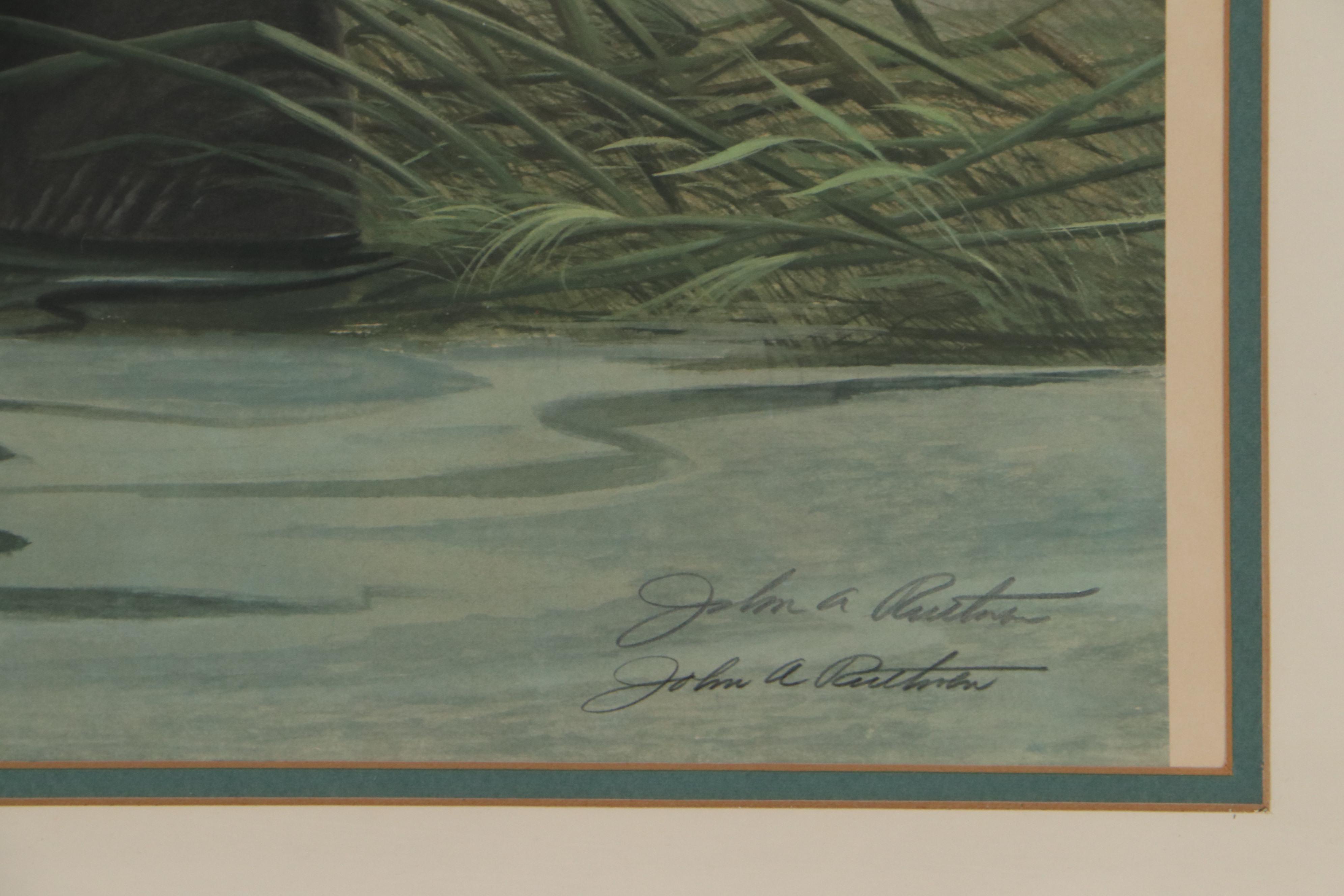 John Ruthven Offset Lithograph "African Elephants" EBTH