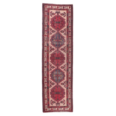 3'2 x 11'3 Hand-Knotted Persian Hamadan Long Rug