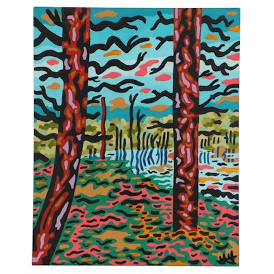 Tony Graff Acrylic Painting "Northern Woods"