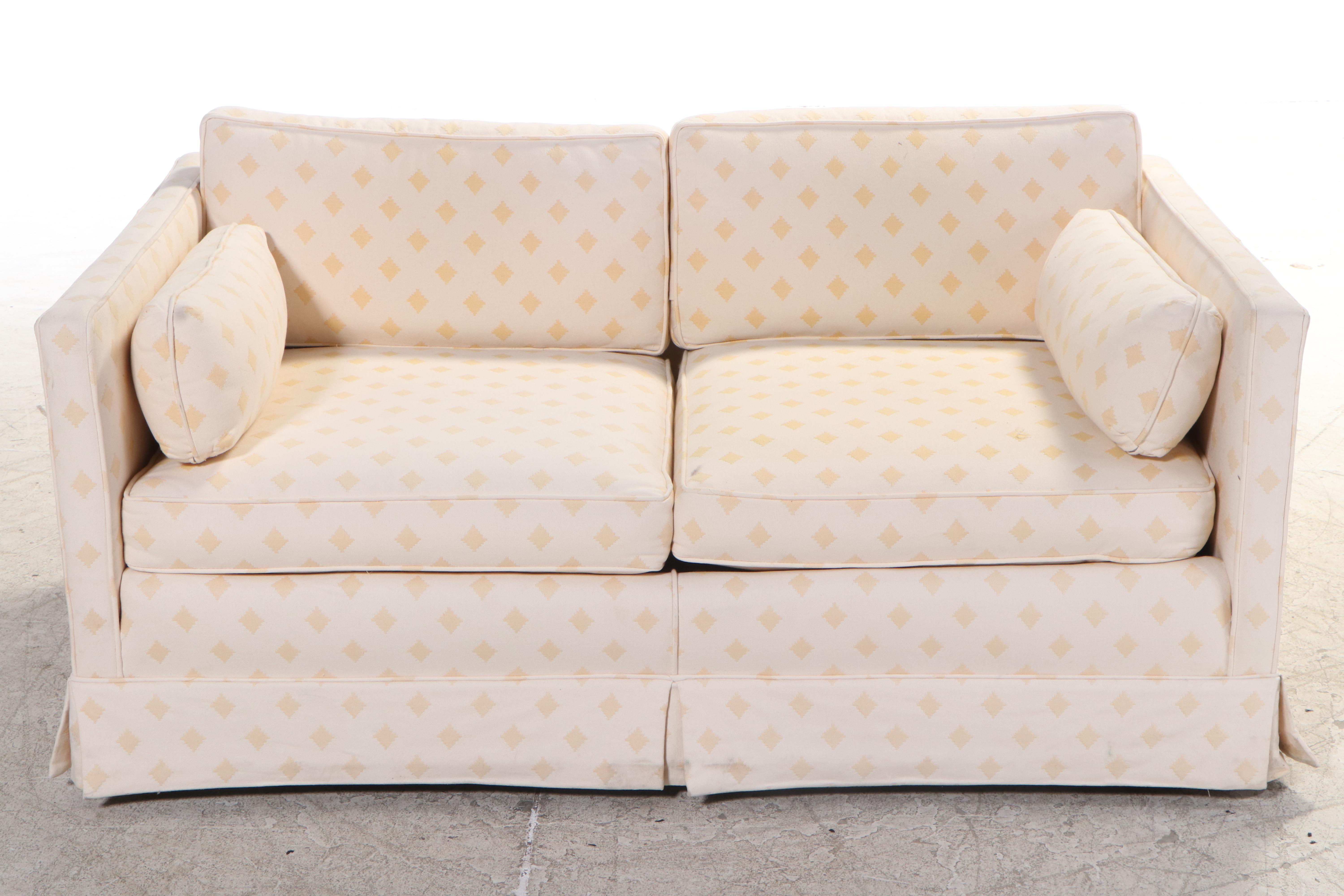Custom Upholstered Loveseat Sofa EBTH