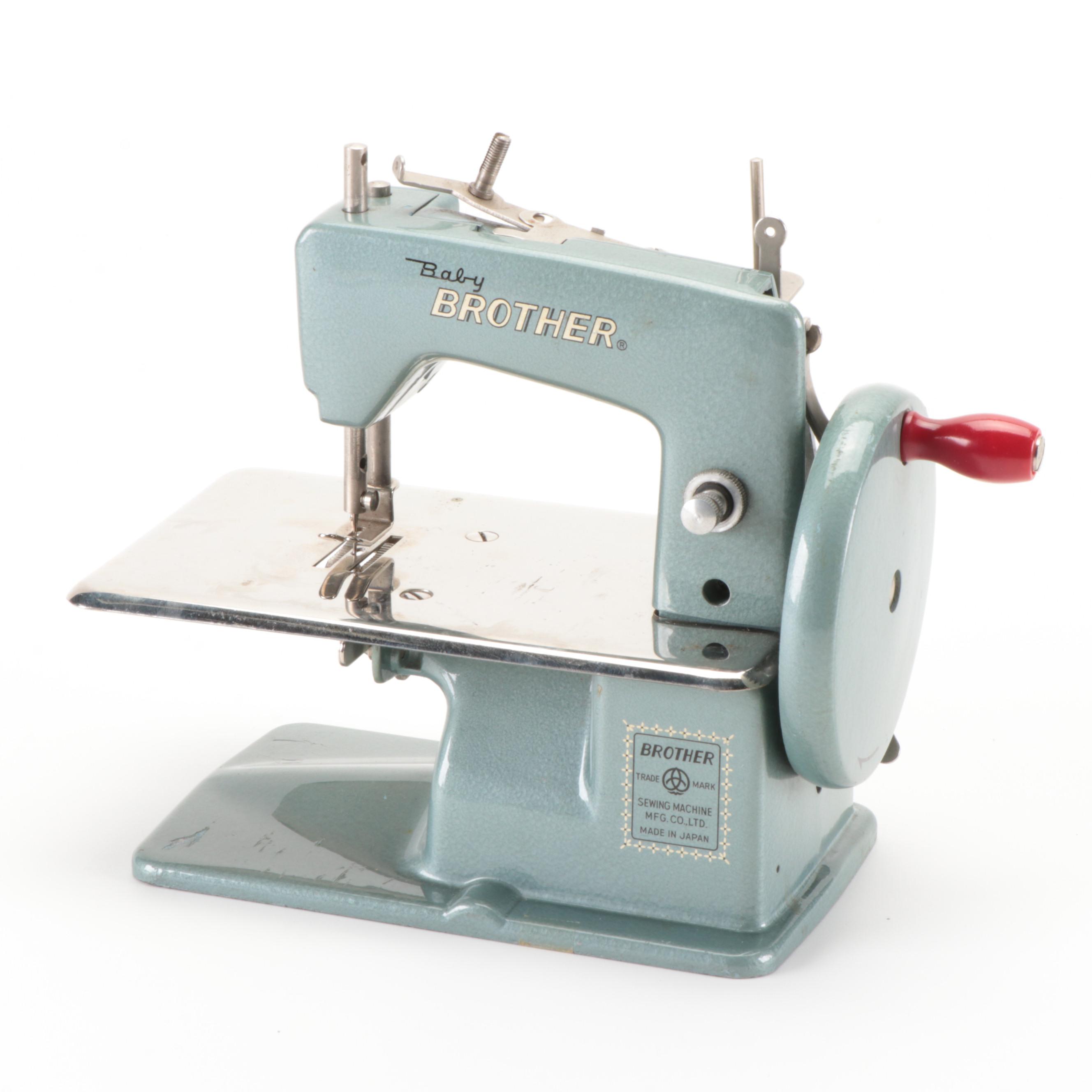 Brother Mfg. Co. Baby Brother Sewing Machine and Case EBTH