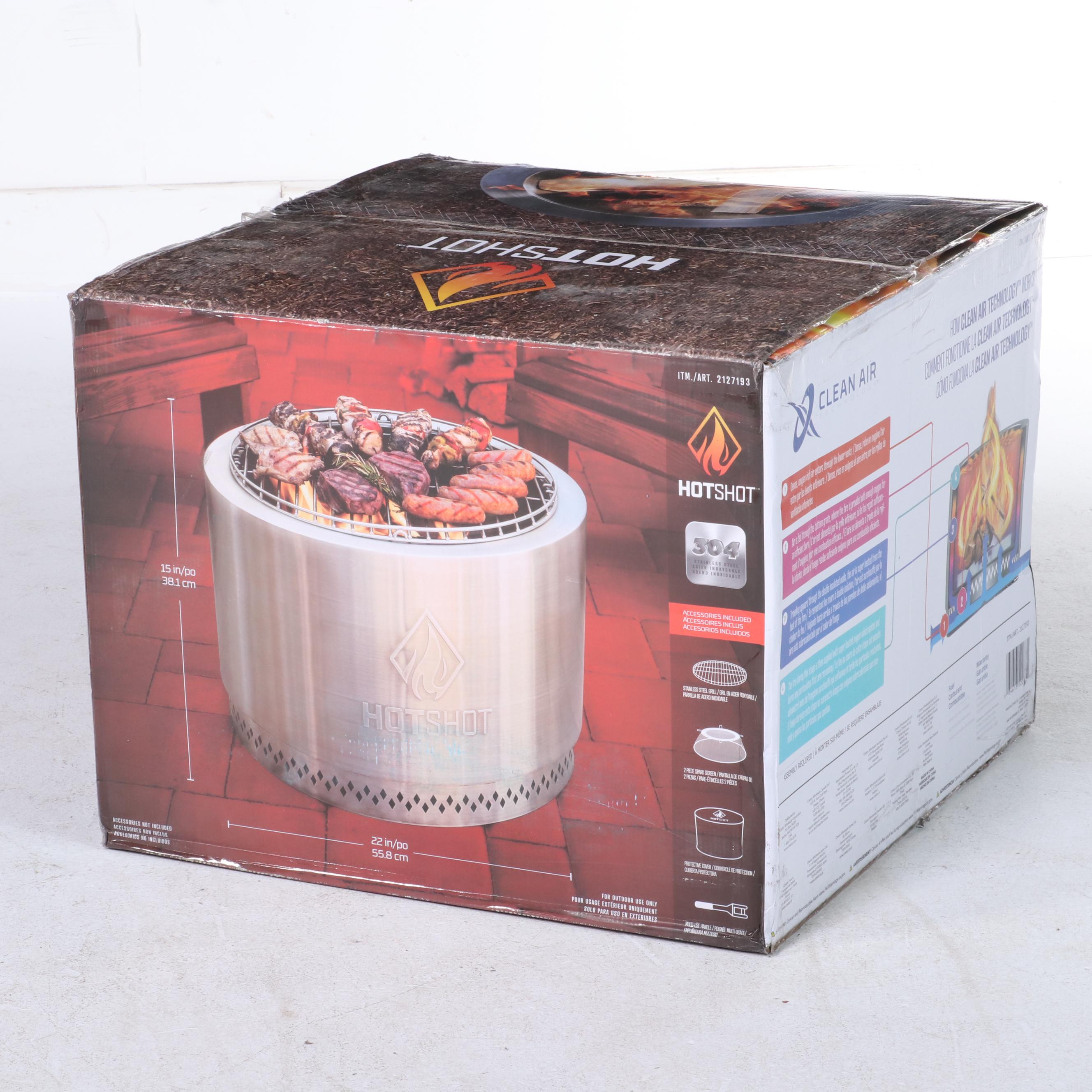 HotShot 22" Wood Burning Fire Pit EBTH