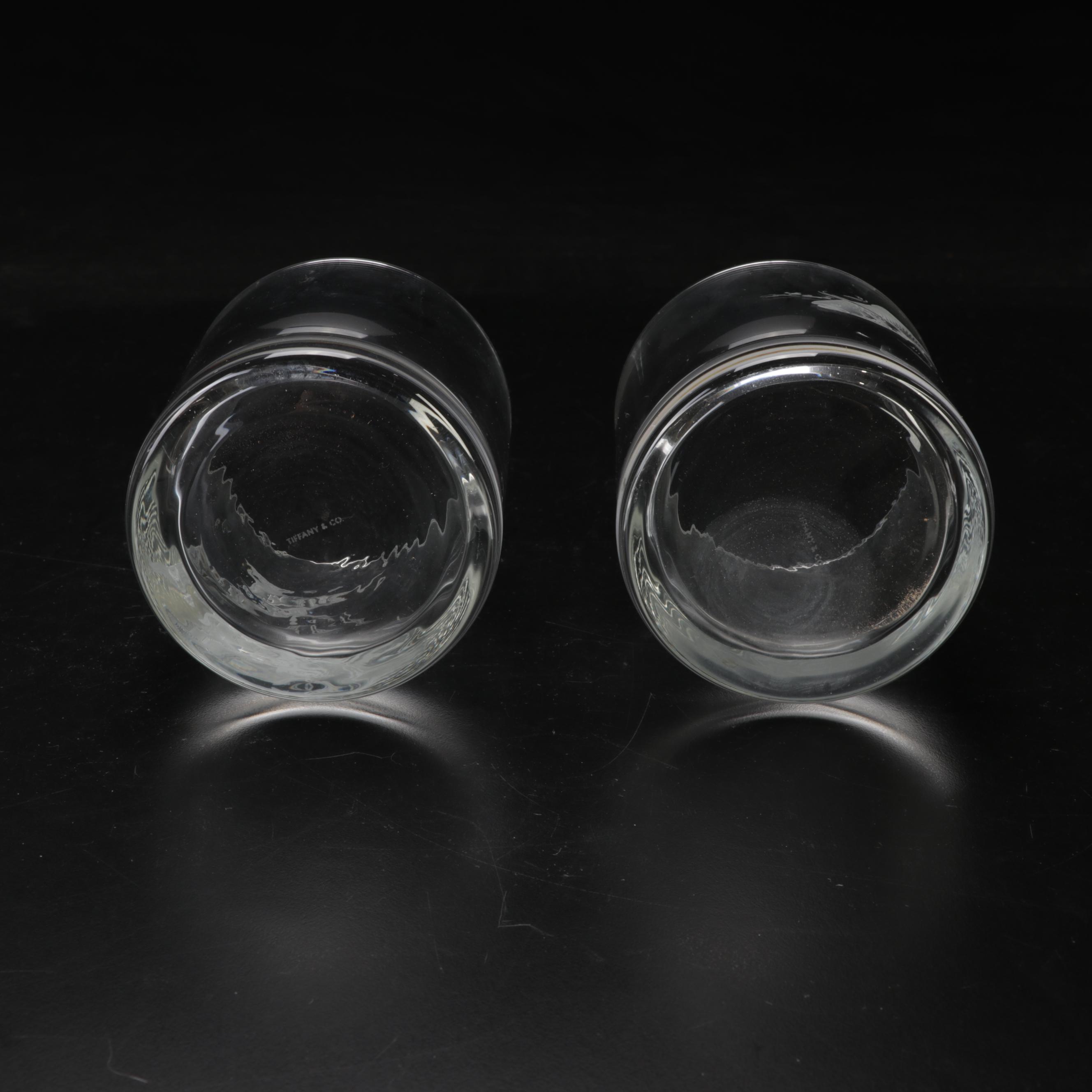 Tiffany & Co. Etched Crystal Double Old Fashioned Glasses EBTH