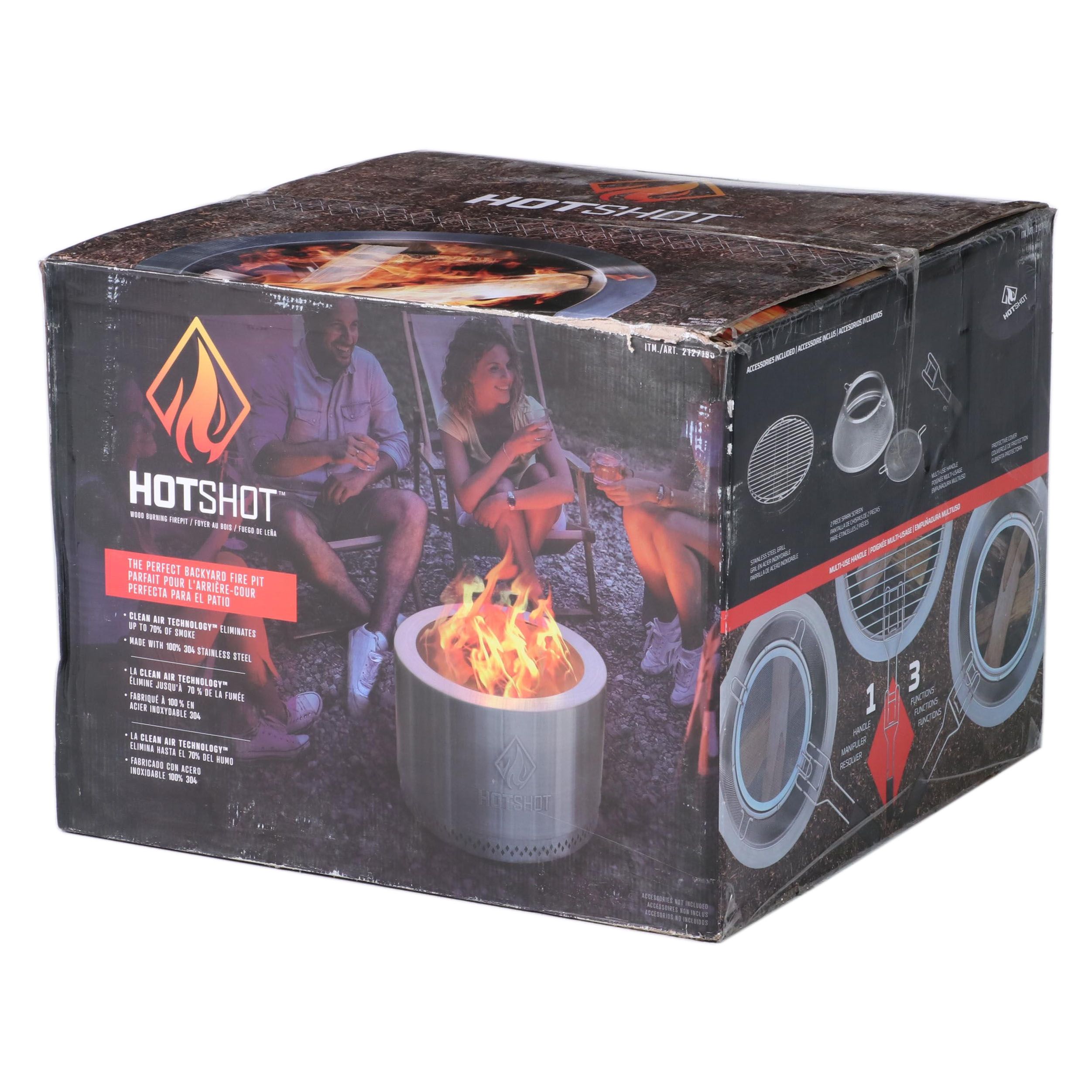 HotShot 22" Wood Burning Fire Pit EBTH