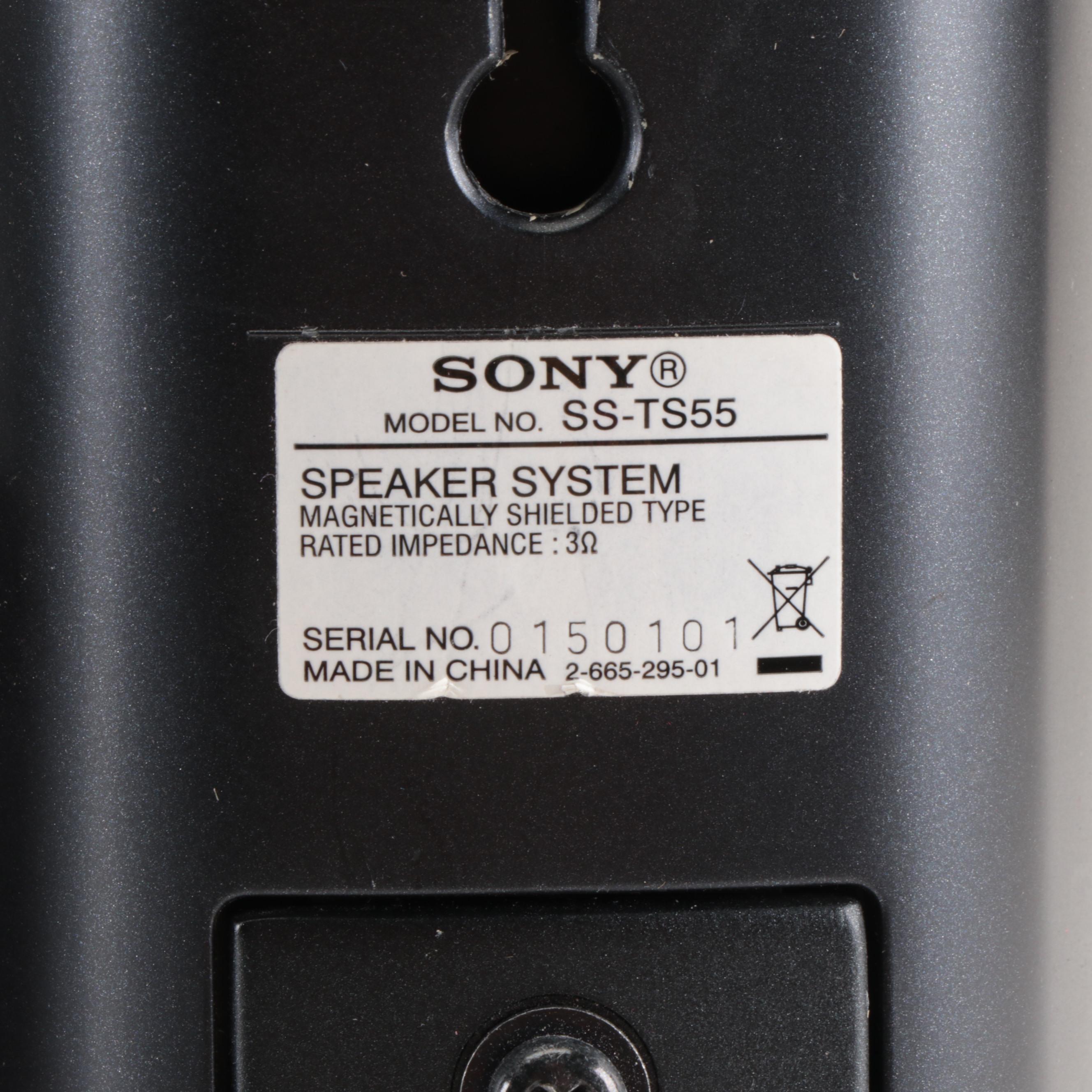 Sony SMaster Home Theater System with Tower Speakers and Subwoofer EBTH