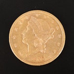 1905 Liberty Head $20 Gold Coin