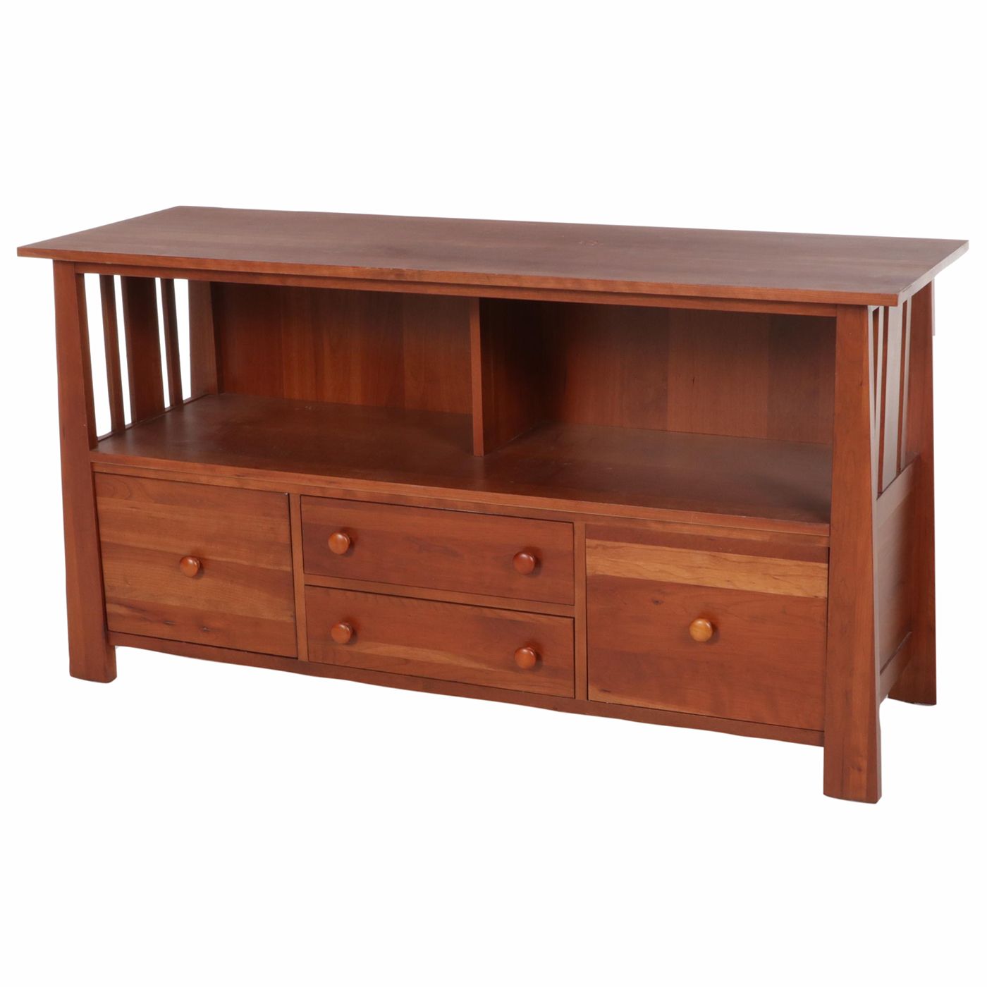 Ethan Allen "New Impressions" Mission Style Cherry Credenza, Late 20th