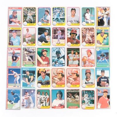 Fleer Baseball Cards Featuring Rose and Bonds with Vending Boxes, 1980s–1990s