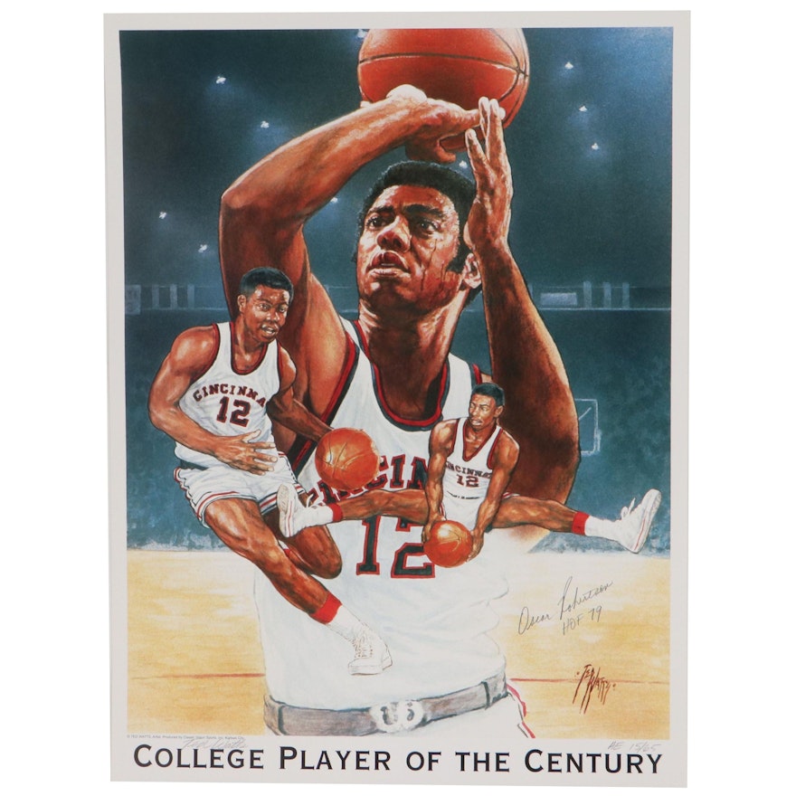 Oscar Robertson Autographed Poster "College Player of the Century"