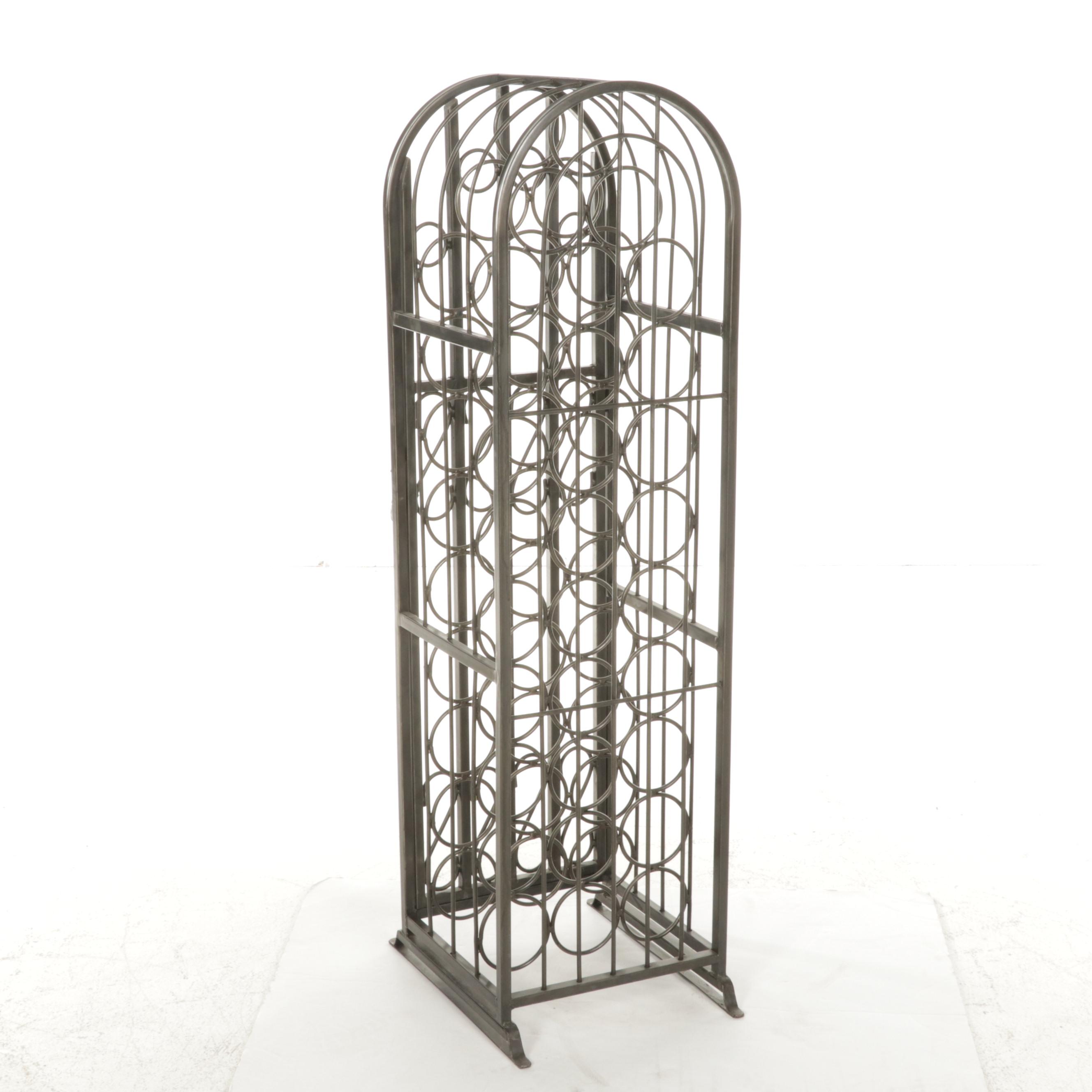 Wrought Metal Wine Rack EBTH