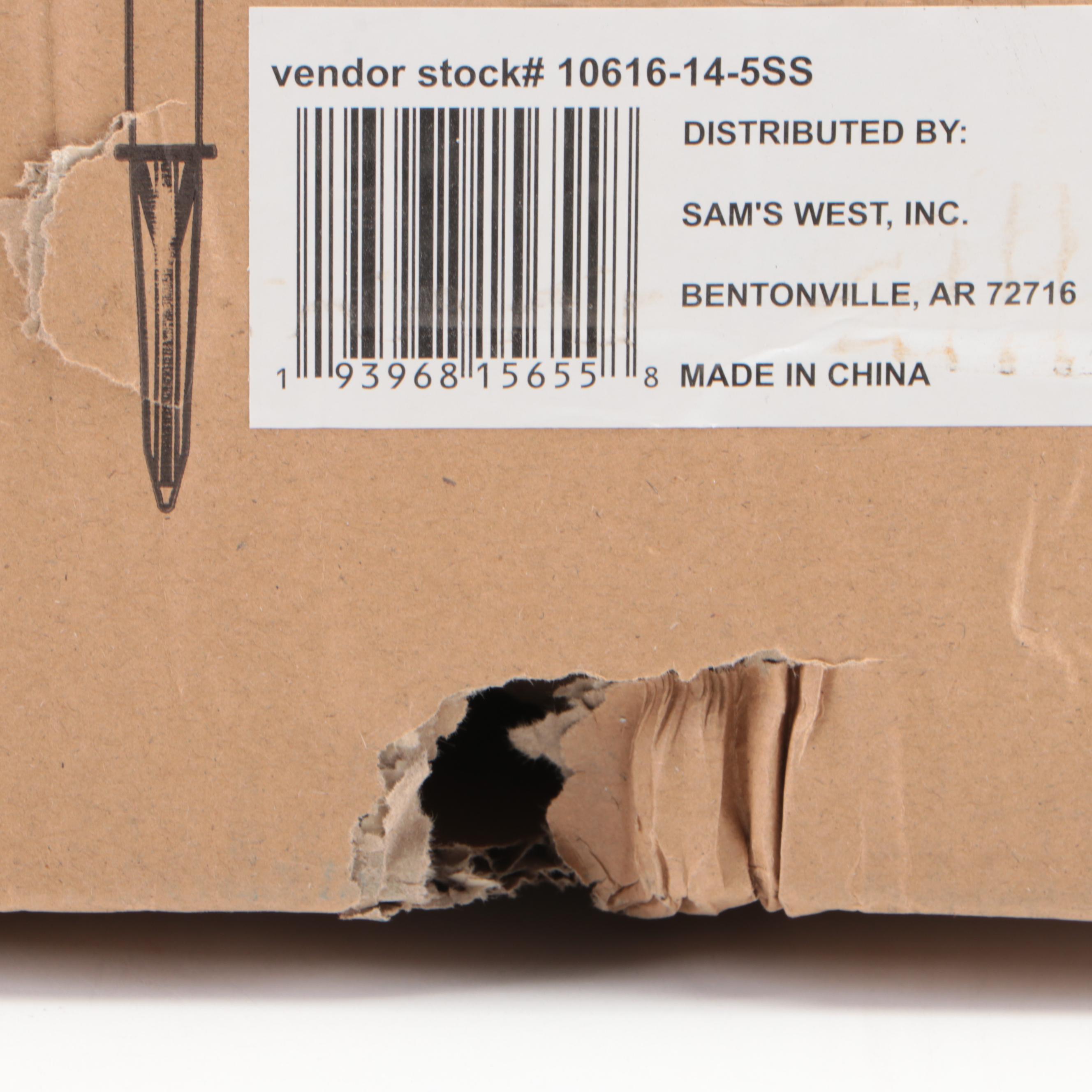 Members Mark Stainless Steel Finish 5Pack Outdoor LED Solar Path