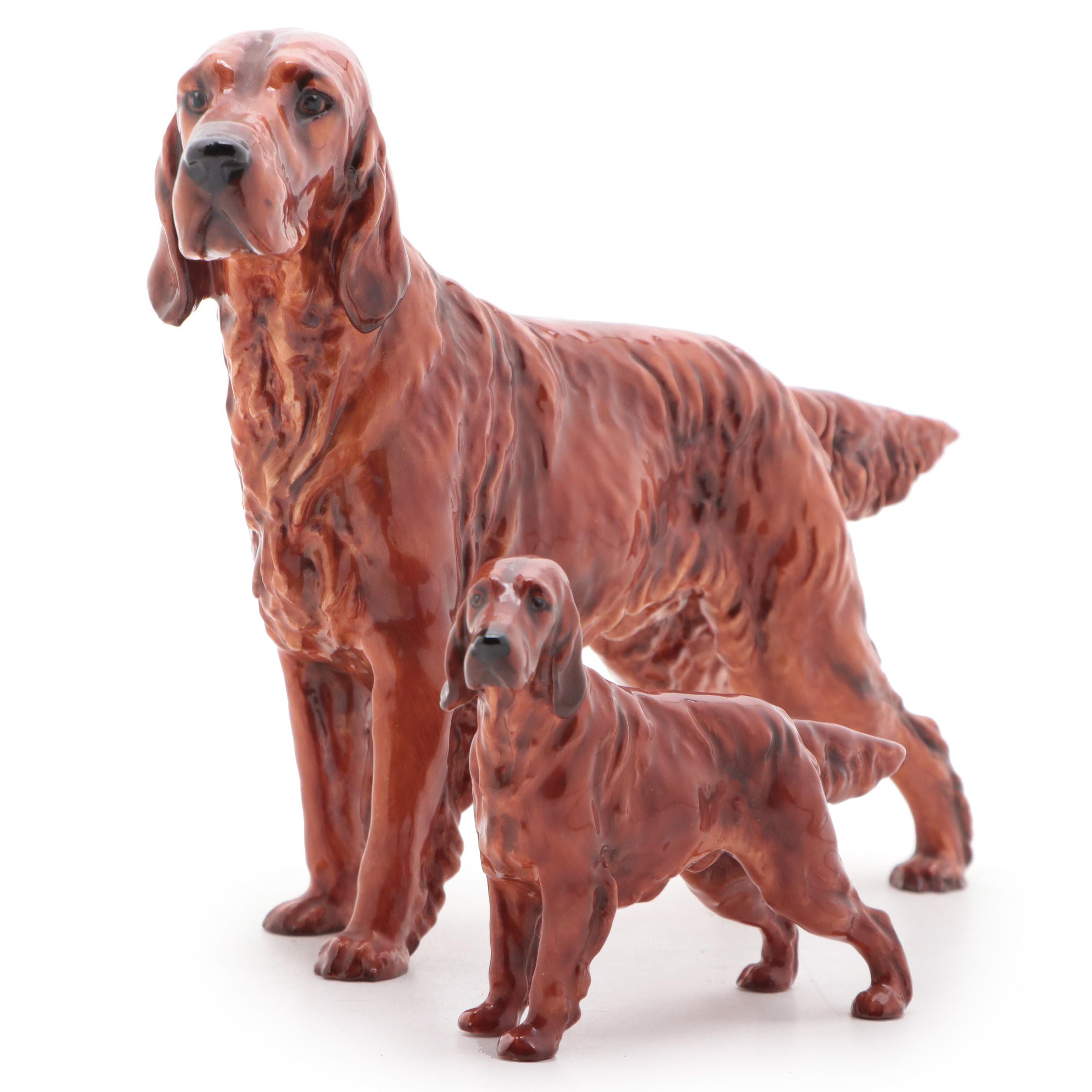 Royal Doulton Bone China Irish Setter Figures EBTH