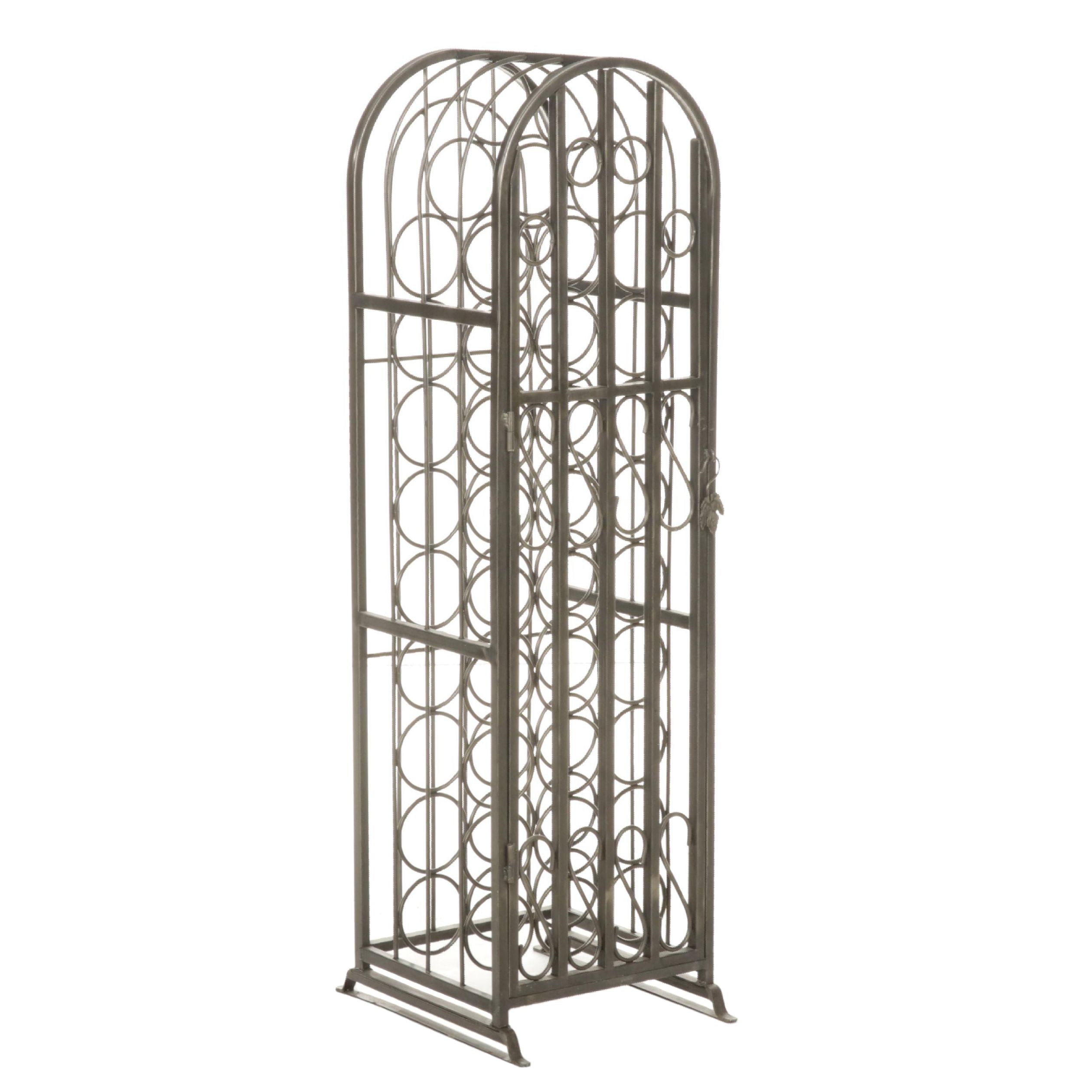 Wrought Metal Wine Rack EBTH